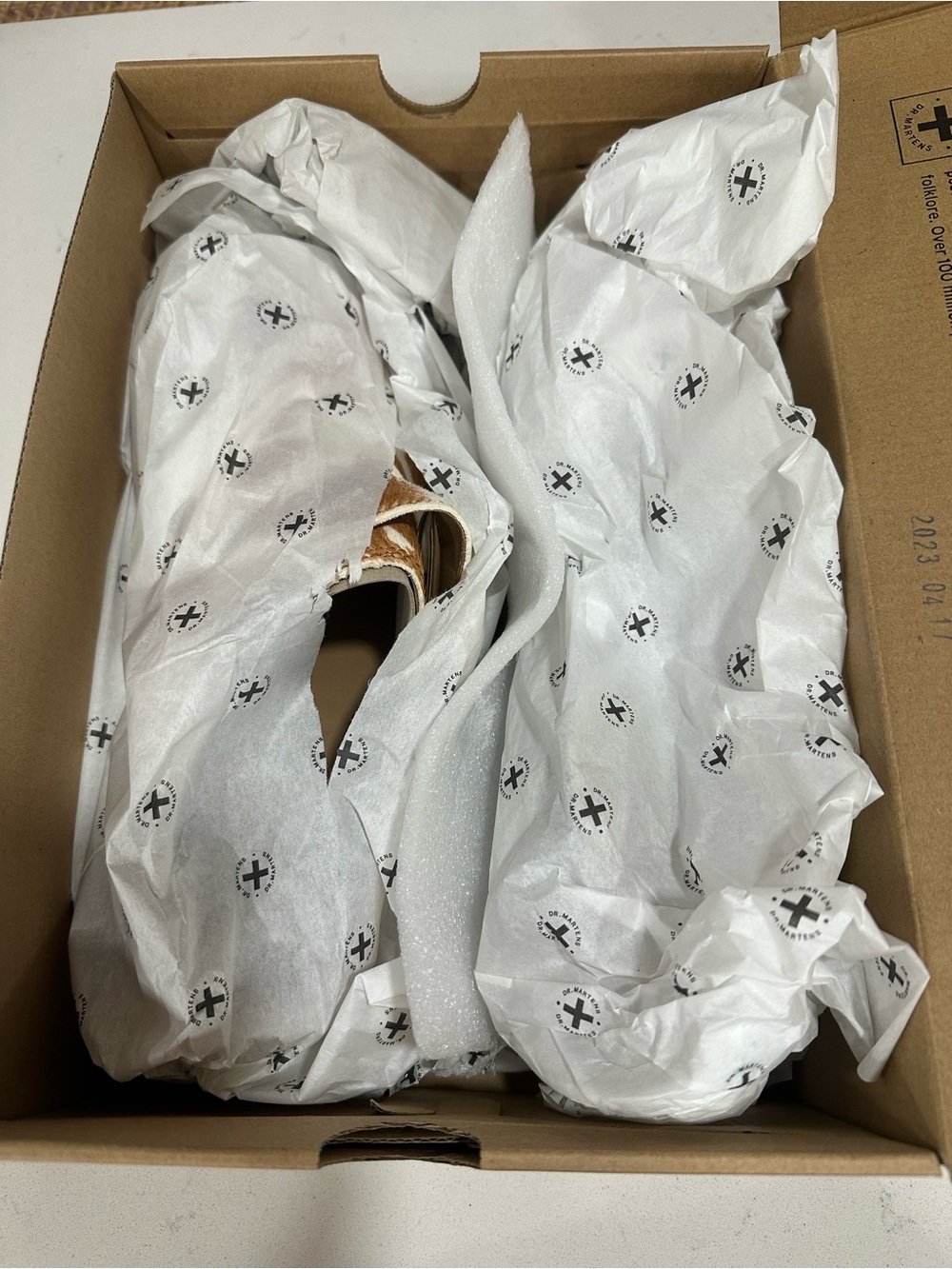 Dr. Martens Isham Jersey Cow Print Slingback Mules Size 9W - Picture 5 of 7